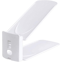 Suport pentru Pantofi, Flippy, din Plastic, Reglabil, 2 Niveluri, 27 x 10 x 20 cm, Alb