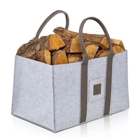Cos Multifunctional pentru Rufe Murdare, Cos Depozitare, Vafy, Gri, 50x34x32, Geanta Durabila pentru Lemne si Accesorii
