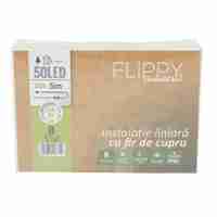 Instalatie de Craciun Liniara, Vafy®, Tip Liniara, Fir Cupru, 8 Jocuri de Lumini, cu Telecomanda, 5 m, 50 Led-uri, Alimentare USB, 4.5V, Alb Cald