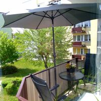 Umbrela terasa gradina, cu manivela si inclinare, GU21, diametru 260cm, gri antracit
