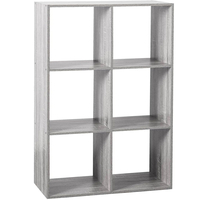Etajera 5Five Mix n'Modul cu 6 compartimente, PAL, 68x32x101 cm, gri