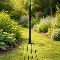 Furca pentru gradina din otel cu maner tip D, 120 cm, negru
