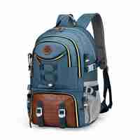 Rucsac Multifunctional pentru Calatorie, Flippy, pentru Alpinism, Voiaj, Drumetii, din Panza Oxford, 34x16x52 cm, Albastru Marin