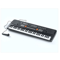 Orga Electronica cu Microfon, Flippy, 37 Chei, din Plastic, Efecte Muzicale, Inregistrare Sunet, 43 x 16 x 5.4 cm, Negru
