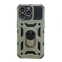 Husa de protectie Vafy compatibila cu Apple iPhone 13 Pro Max Defender Model 4 cu suport,Verde