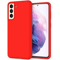 Husa protectie Vafy compatibila cu Samsung S21 5G Liquid Silicone Case Rosu