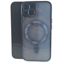 Husa de Protectie 2 in 1, Vafy, pentru Apple iPhone 14 Plus, Compatibila MagSafe, Magnetica, cu Protectie Lentila, din TPU, Albastru Marin