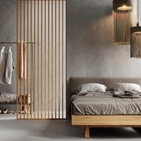 Riflaj perete despartitor MDF, LDA PREMIUM, Stejar Saragossa, 275x58 cm