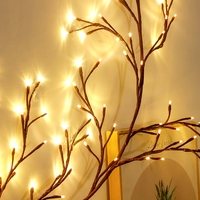 Instalatie Craciun tip Creanga Vafy, 144 LED-uri, Conectare la Retea, 8 Jocuri de Lumini, Telecomanda, 2.5 m, Prelungitor 2 m, 3V, 1.5V, Fir Negru, Alb Cald