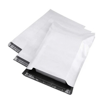Set 500 Pungi Curierat, 500x700x40mm, Grosime 50 Microni, Banda Adeziva pentru Sigilare, Alb la Exterior, Negru la Interior