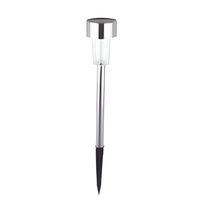 Set 10 Lampi Solare Led pentru Gradina, Flippy, 5.5 x 36.5 cm, Buton On-Off, Lumina Multicolor, Argintiu