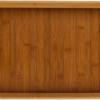Tava servire 5Five dreptunghiulara din bambus, 44x29 cm, maro natur