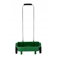 Semanatoare manuala pentru seminte, ingrasaminte sau nisip, capacitate 10 L, latime imprastiere 45 cm, 56x20x110 cm, verde