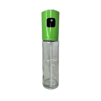 Pulverizator Ulei, Otet, Vafy, din Sticla, 100 ml, Reincarcabil, 18.3 x 4.3 cm, Masura 90 ml, Capac Mat, Verde