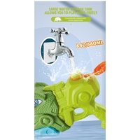 Set 2x Pistol cu Apa pentru Copii, Rezervor, Pentru Piscina/Plaja, Flippy, 6ani+, Tiranozaur, Roz + Verde,660 ML