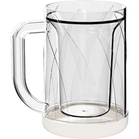 Cana Frigorifica cu Gheata, Flippy, 14.2 x 10.4 x 14.7 cm, Plastic, 800 ml, Transparent