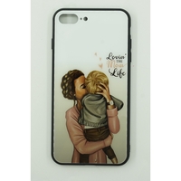 Husa protectie Flippy compatibila cu Apple iPhone 13 Glass print Lovin the Mom Multicolor