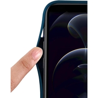 Husa de Protectie, Vafy, pentru Xiaomi 14 Ultra, Liquid Silicone, cu Microfibra pe Interior, Protectie Antisoc, Compatibil Incarcare Wireless, Albastru