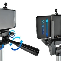 Set stativ foto trepied universal din aluminiu cu telecomanda bluetooth, 34–103 cm