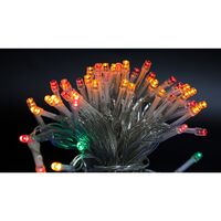 Instalatie de Craciun cu Baterii Tip Liniar, 2 jocuri de lumini, Fir Transparent 10 m 100 LED -uri, Multicolor