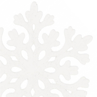 Decoratiune brad fulg de zapada, set 8 bucati, 8cm, alb