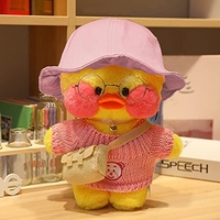 Jucarie de plus Ratusca Lalafanfan Flippy, Haine si Accesorii Random, Galben