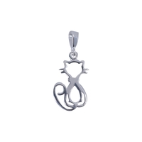 Pandantiv Argint 925, Model Pisica Contur, 1.1 g