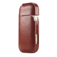Husa Vafy pentru IQOS 2.4 Plus, Capac de Protectie, Anti Soc si Zgarieturi, din Piele Ecologica, 43 g, 12 x 6 x 2.5 cm, Maro