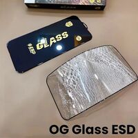 Folie de Protectie pentru iPhone 14 Pro Max, Vafy, Sticla Securizata ESD, Margini Negre, Rezistenta la Zgirieturi, Antistatica, 0.35 mm, Transparenta