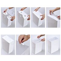 Cutie pentru Pantofi, Flippy, Tip Sertar, din Plastic, Stivuibila, Usa Frontala, 31 x 21.5 x 12.5 cm, Transparent