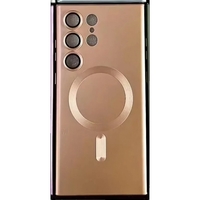 Husa de protectie Vafy, cu incarcare Wireless, Tehnologie Magsafe, pentru Samsung Galaxy S23 Ultra , Rose Gold