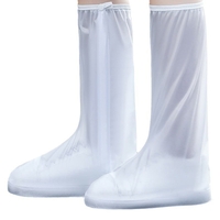 Protectie Incaltaminte pentru Ploaie si Noroi, Flippy, Impermeabila, Talpa Antiderapanta, cu Fermoar si Capsa, Inaltime 40 cm, Marime XXL 42-43, Alb