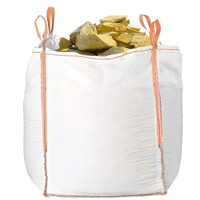 Sac gradina big bag pentru frunze si deseuri vegetale, 420 L, 500 kg, 75x75x75 cm, alb
