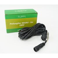 Prelungitor, Vafy, cauciuc, 220 volti, 5 metri, fir negru