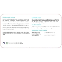Sterilizator UV Alb pentru telefoane, cu functie difuzor aromatherapy si incarcare USB