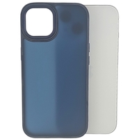 Husa de Protectie, Vafy, pentru iPhone 15 Plus, Satin Matte, din PC, Albastru