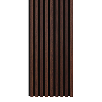 Riflaj MDF decorativ LDA PREMIUM de tip Panou Acustic, Stejar Maro inchis, 260x40 cm