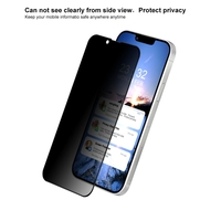 Folie de Protectie, Flippy, compatibila cu Apple iPhone 12 mini, Full Glue, Privacy, Sticla Securizata, Negru