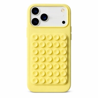 Husa din Silicon pentru iPhone 17 Air, Vafy, Carcasa de Protectie cu Ventuze, din Cauciuc Moale Rezistenta la Socuri, Galben