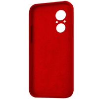 Husa pentru Huawei NOVA 9 SE, Vafy, Liquid Silicone, cu Microfibra pe interior, Protectie Antisoc, Rosu