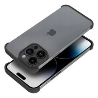 Husa TPU Edgeless Compatibila cu iPhone 15 Pro, Vafy, Protectie pentru Colturi si Camera, Aliaj, Antisoc, Antizgariere, Negru Mat