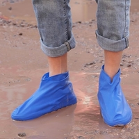 Husa Incaltaminte, Flippy, Impermeabila, Antiderapanta, din Latex, 13 x 13 x 2 cm, Marime L 41-47 cm, Albastru
