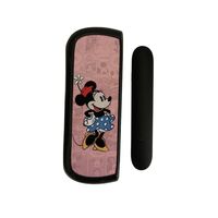 Set Husa Si Capac Plastic Vafy, pentru IQOS Iluma, de Protectie, Capac Magnetic, Anti Soc si Zgarieturi, 20 gr, 12 x 4 x 2.5 cm, Model Minnie Mouse, Roz