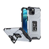 Husa de protectie Vafy compatibila cu Apple iPhone 13 Acrylic Armor cu suport Negru