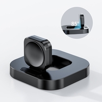 Incarcator Wireless pentru Smart iWatch, Vafy, Compatibil cu Apple iWatch 1/9, Magnetic Charger, Interfata TYPE-C, 3W, 7.5 x 7.5 x 1.2 cm, Pliabil, Negru