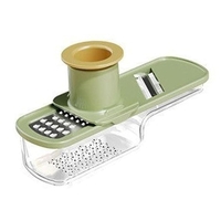 Razatoare Manuala, Vafy, cu Recipient de Stocare, pentru Legume, din Plastic si Otel Inoxidabil, Multifunctionala, Verde