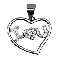 Pandantiv Argint 925 Inima I love u, 1.89 g
