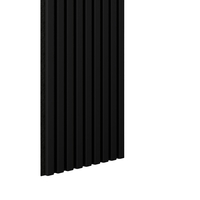 Riflaj MDF decorativ LDA PREMIUM de tip Panou Acustic, Negru, 260x40 cm