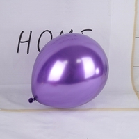 Set 12 Baloane, Flippy, din Latex Chrome, 25 cm, Mov