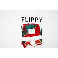 Costum Craciun, Flippy, Fete, Spiridus, rosu, 10 - 13 ani, catifea